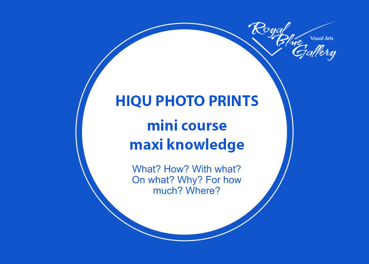 Announce: Mini course for Photographers: HIQU Photo Prints