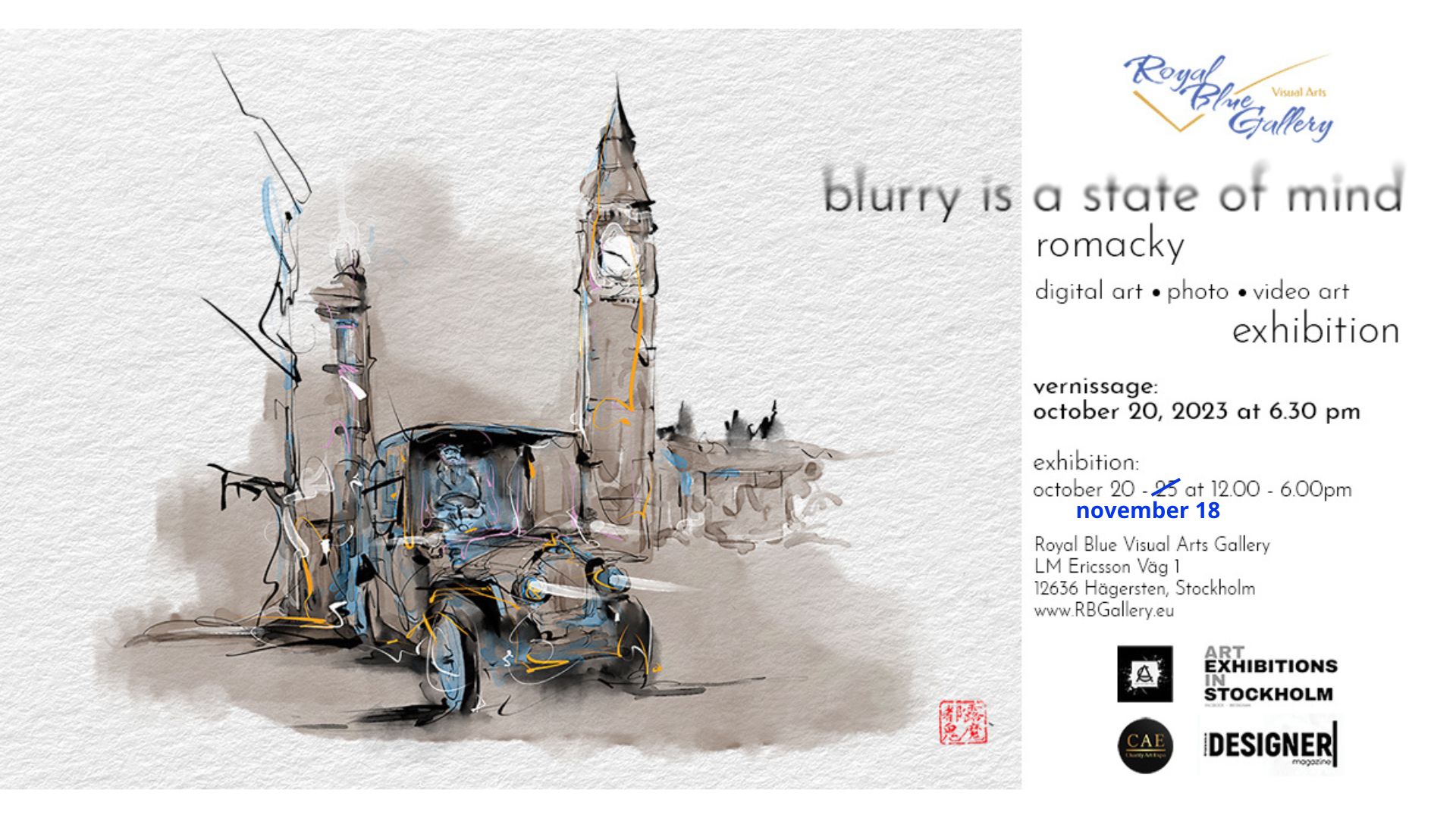 Blurry is a state of mind – ROMACKY digital art, photo, and video art exhibition