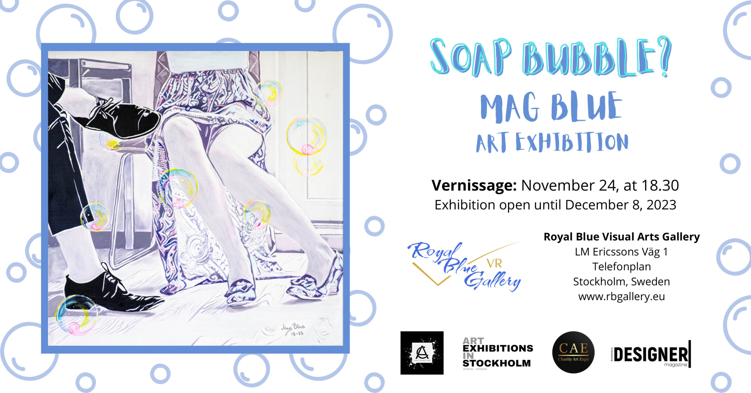 Soap bubbles – Mag Blue art exhibition